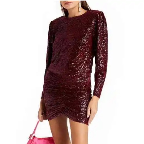 Retrofete Dresses | Nwt Retrofete Plum Purple Flynn Sequin Mini Dress S | Color: Purple | Size: S | Fancyfreeboutiq's Closet